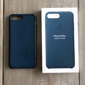 iPhone 8 Plus Leather Case Cosmo Blue